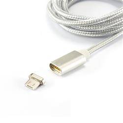 SBOX MicroUSB magnetic cable 1m silver