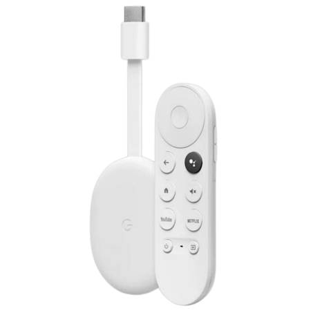 Google Chromecast HD z Google TV biały